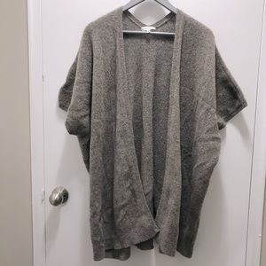 Aritzia Community Grey oversized Cardigan Sweater Wool Yak blend size XS…